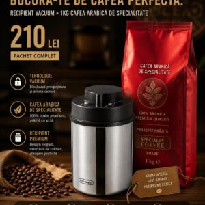 1 kg Cafea Columbia Fresh Roasted + Recipient Vacuum De'Longhi